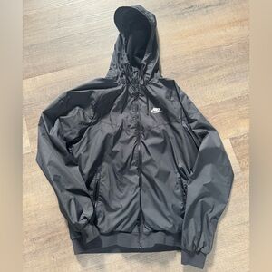 Nike Men's Black Hooded Windbreaker